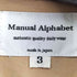 マニュアルアルファベット MANUAL ALPHABET タイプライターシャツコート メンズ JPN:3