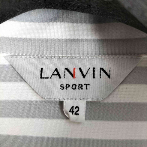 ラバンスポーツ LANVIN SPORT ボーダー フリル レ―ス ロングスリーブカットソー レディース 42