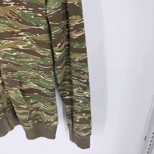 ドゥニーム Denime ジップパーカー タイガーカモ 迷彩 メンズ JPN:S