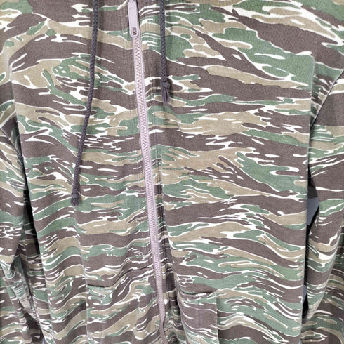 ドゥニーム Denime ジップパーカー タイガーカモ 迷彩 メンズ JPN:S