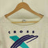 ナイキ NIKE 90S 銀タグ CROSS TRAINING プリント バック ロゴプリント リメイク クロップド スウェット Tシャツ メンズ import:L