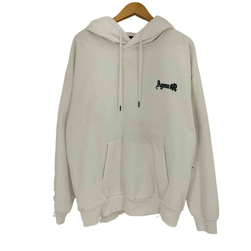 エージェムナイン AGEM/9 22aw エンジェルプリントラインストーンフーディー メンズ