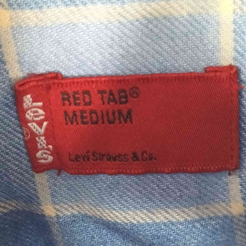 リーバイス Levis 半袖シャツ ウエスタン 青チェック メンズ JPN:M