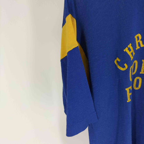 ラングラー Wrangler 70-80S CHRISTIAN COLLEGE FOOTBALL カレッジプリント ゲームシャツ メンズ import:L