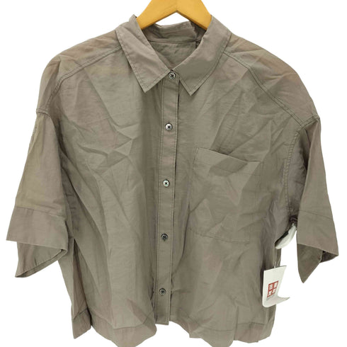 ユナイテッドアローズグリーンレーベルリラクシング UNITED ARROWS green label relaxing シアー クロップド シャツ レディース