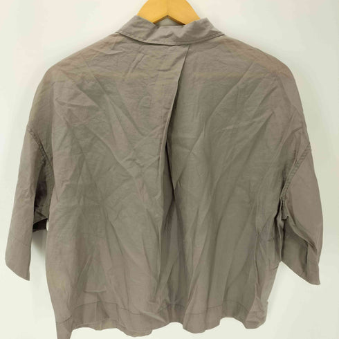 ユナイテッドアローズグリーンレーベルリラクシング UNITED ARROWS green label relaxing シアー クロップド シャツ レディース