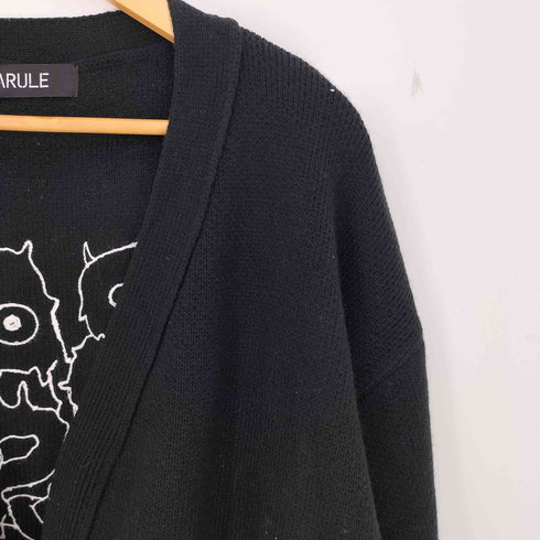 アリュール ARULE バックデザインルーズフィットニットカーディガン レディース