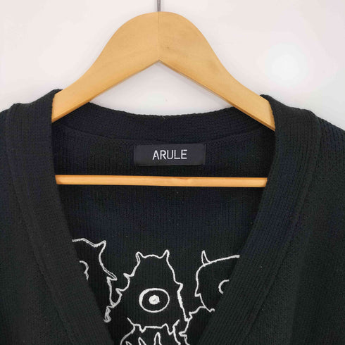 アリュール ARULE バックデザインルーズフィットニットカーディガン レディース