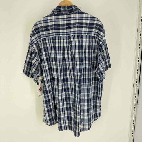 ランズエンド LANDS END 00S インド綿 ボタンダウン チェック S/S シャツ メンズ import:XL
