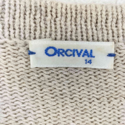 オーチバル ORCIVAL リネン混 ボーダーニット レディース 14