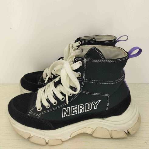 ノルディー nerdy Zelig Canvas High チャンキー スニーカー レディース 25
