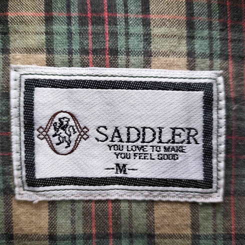 SADDLER 裏地チェック柄ブルゾン メンズ JPN:M