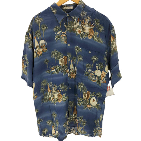 ピエールカルダン pierre cardin 90s レーヨンアロハシャツ メンズ import:L