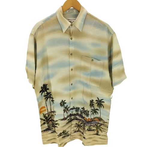 ピエールカルダン pierre cardin 90s レーヨンアロハシャツ グラデーション メンズ import:L