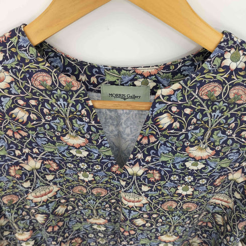 MORRIS Gallery リネンコットンプリントロングワンピースLODDEN柄 レディース MP