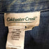 コールドウォータークリーク Coldwater Creek 花刺繍デニムジャケット ビーズ スパンコール レディース import:L