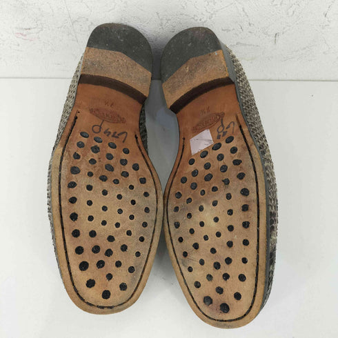 トッズ TOD’S パイソン コインローファー レディース 7 1/2