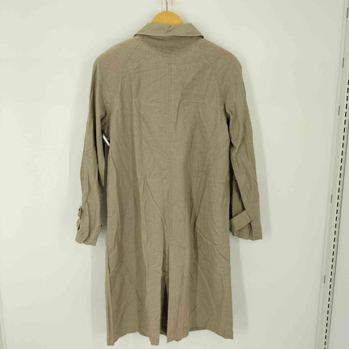 ウールリッチ WOOLRICH リネンライトステンカラーコート 比翼ボタン レディース