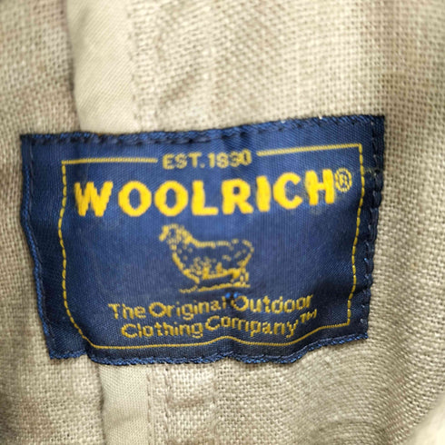 ウールリッチ WOOLRICH リネンライトステンカラーコート 比翼ボタン レディース