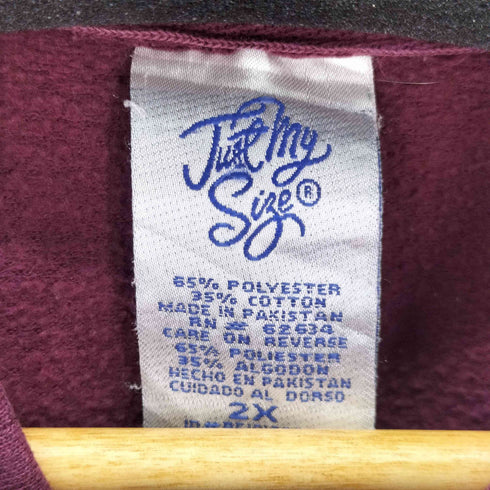 JUST MY SIZE ハーフジップスウェット ピンストライプ メンズ 2X