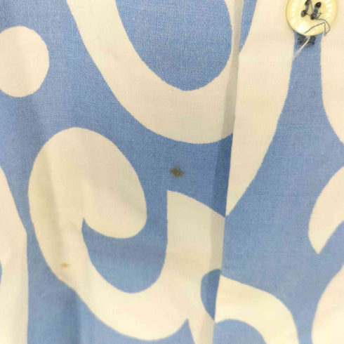 ステューシー Stussy 90S Old STUSSY オールドステューシー 開襟シャツ コットン オールドスケート トライバル柄 メンズ JPN:L
