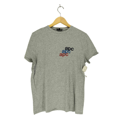 アーペーセー A.P.C. ロゴプリントクルーネックTシャツ メンズ JPN:M