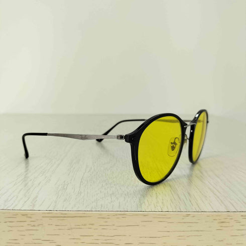 レイバン Ray-Ban RB7073 ラウンド ボストンサングラス イエローレンズ メンズ 49□21