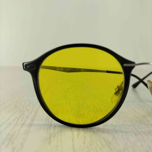 レイバン Ray-Ban RB7073 ラウンド ボストンサングラス イエローレンズ メンズ 49□21