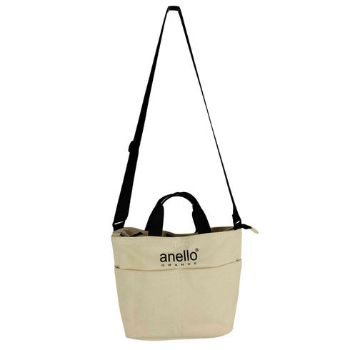 アネロ anello GRANDE キャンバス 2WAY ハンドバッグ ショルダーバッグ 小 レディース