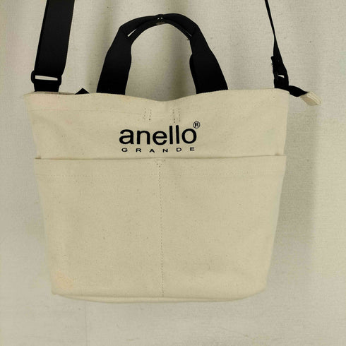 アネロ anello GRANDE キャンバス 2WAY ハンドバッグ ショルダーバッグ 小 レディース