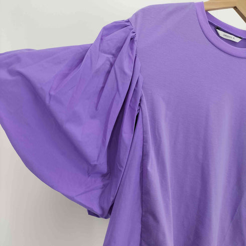 ダンスキン DANSKIN バルーンスリーブ 切替 フレア ブラウス レディース JPN:M
