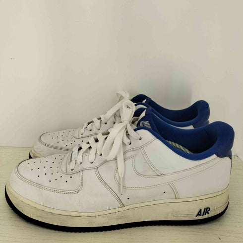 ナイキ NIKE AIR FORCE 1 07 WHITE DEEP ROYAL BLUE ローカットスニーカー メンズ JPN:30