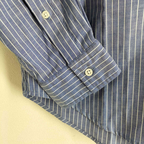 グリーンレーベルリラクシング GREEN LABEL RELAXING オックスフォードバンドカラーストライプシャツ メンズ JPN:M