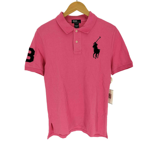 ポロバイラルフローレン Polo by RALPH LAUREN ビッグポニー 刺繍 No3 S/S ポロシャツ メンズ import:L