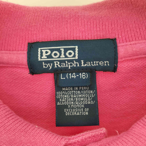 ポロバイラルフローレン Polo by RALPH LAUREN ビッグポニー 刺繍 No3 S/S ポロシャツ メンズ import:L