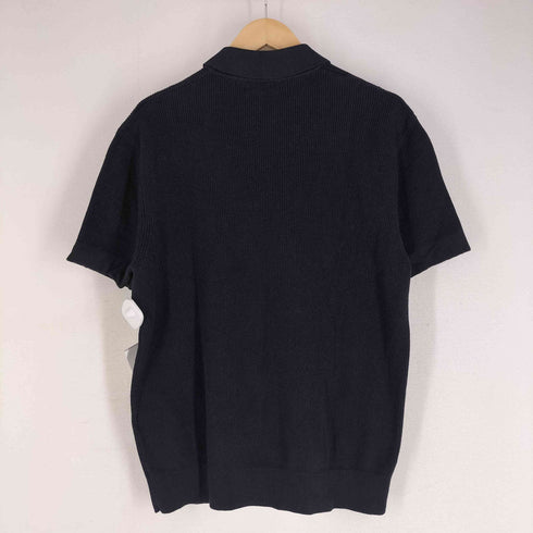 ザラ ZARA ハーフジップ縦針ニットポロシャツ メンズ JPN:M