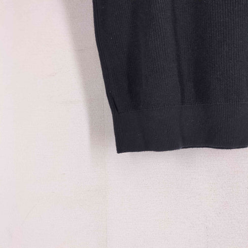 ザラ ZARA ハーフジップ縦針ニットポロシャツ メンズ JPN:M