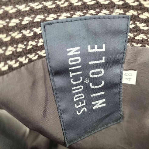 セデクションニコル SEDUCTION de NICOLE 総柄ウールベスト メンズ JPN:48