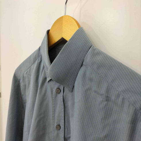 アルマーニコレツィオーニ ARMANI COLLEZIONI MADE IN ROMANIA コットンストライプシャツ メンズ 37 14 1/2