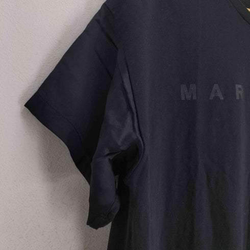 エムエムシックスメゾンマルジェラ MM6 Maison Margiela 裾フリルフロントロゴプリントワンピース レディース 16