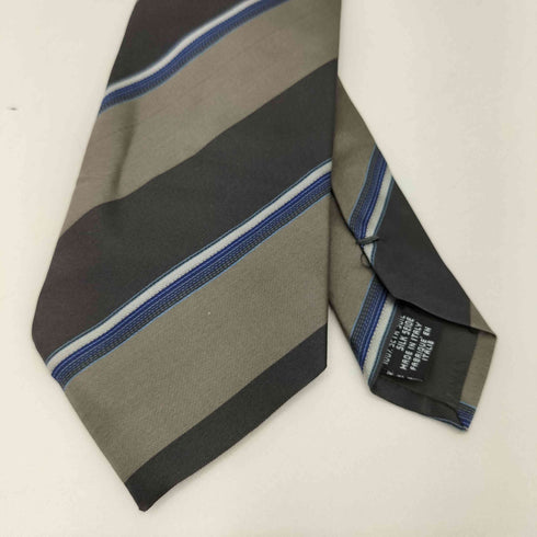 アルマーニコレツィオーニ ARMANI COLLEZIONI シルク100% ボーダーネクタイ メンズ