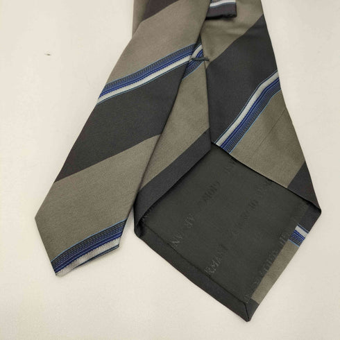 アルマーニコレツィオーニ ARMANI COLLEZIONI シルク100% ボーダーネクタイ メンズ