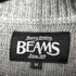 ビームス BEAMS 畦編み切替 コットンナイロン クルーネックニット メンズ JPN:M