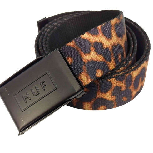 ハフ HUF ヒョウ柄 ロゴバックル ガチャベルト メンズ