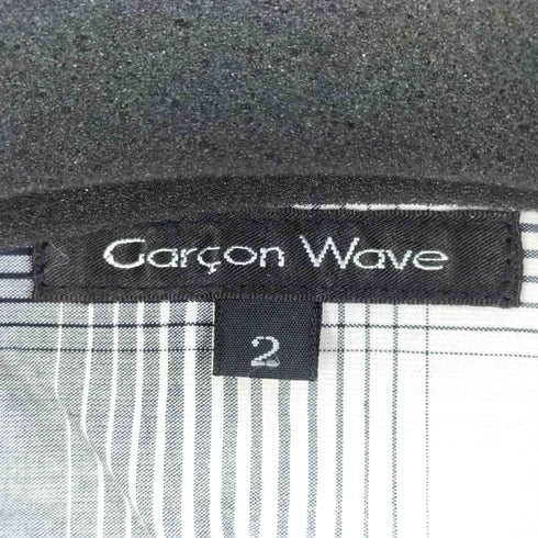 GARCON WAVE ループカラー オンブレチェック 長袖シャツ メンズ JPN:2