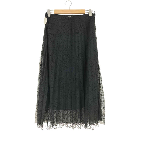 ザラ ZARA ドットチュールスカート レディース JPN:L
