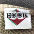 フック HOOK 英字総柄ダメージ加工ニット メンズ JPN:L