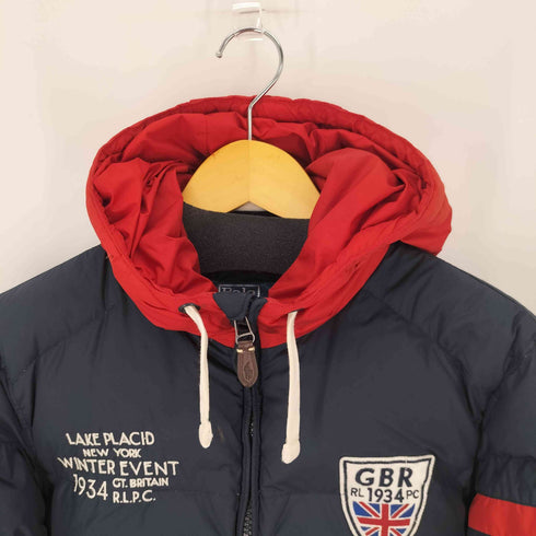 ポロバイラルフローレン Polo by RALPH LAUREN フーデットダウンジャケット ワッペン レディース JPN:M