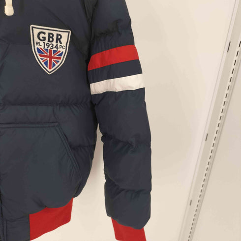 ポロバイラルフローレン Polo by RALPH LAUREN フーデットダウンジャケット ワッペン レディース JPN:M