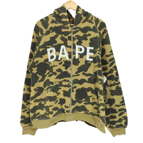 アベイシングエイプ A BATHING APE 初期タグ 1STカモ リバーシブルジップアップパーカー メンズ